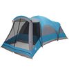 vidaXL Tente familiale tunnel 8 personnes bleu imperm&eacute;able