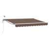 vidaXL Auvent r&eacute;tractable &eacute;lectrique Taupe 2,5 x 2 m