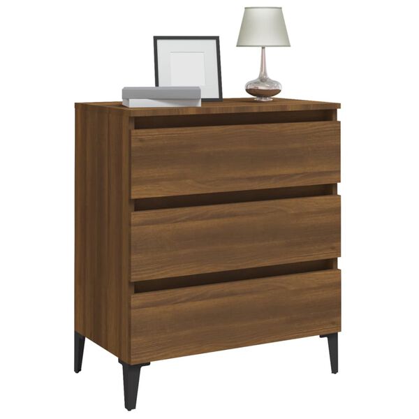 vidaXL Buffet Ch&ecirc;ne marron 60x35x69 cm Bois d'ing&eacute;nierie