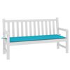 vidaXL Coussin de banc de jardin turquoise 150x50x4 cm tissu oxford