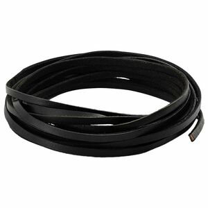 vidaXL Sangle en Cuir Noir 200 x 0,4 cm Cuir
