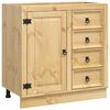 vidaXL Armoire SKI Brun Miel 80 x 46 x 81 cm Pin massif