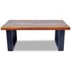 vidaXL Table basse Teck Résine 100x50 cm