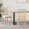 vidaXL Chaises de salle &agrave; manger 2 pcs Naturel 50 x 52,5 x 91 cm