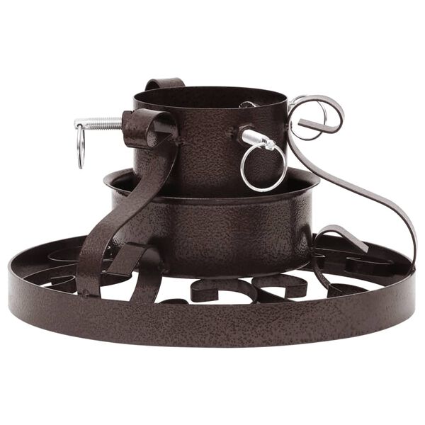 vidaXL Support de sapin de Noël Cuivre antique 29x29x15,5 cm