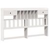 vidaXL Lit biblioth&egrave;que sans matelas blanc 180x200 cm bois pin massif