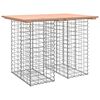 vidaXL Table de jardin Gabion Design 100x70x72 cm Bois massif Douglas
