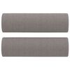 vidaXL Canap&eacute; 2 places avec oreillers d&eacute;coratifs taupe 140 cm tissu