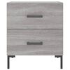 vidaXL Tables de chevet 2 pcs sonoma gris 40x35x47,5 cm