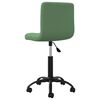 vidaXL Chaise pivotante de bureau Vert foncé Velours