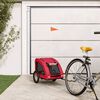 vidaXL Remorque de v&eacute;lo pour animaux de compagnie rouge