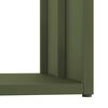 vidaXL Portant de bois chauffage vert olive 40x40x40 cm
