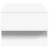vidaXL Table basse Blanc 80 x 46 x 35 cm Bois d'ing&eacute;nierie
