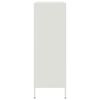 vidaXL Buffet haut blanc 68x39x113 cm acier
