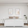 vidaXL Cadre de lit Blanc 200 x 200 cm Faux cuir