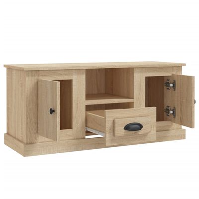 vidaXL Meuble TV chêne sonoma 100x35,5x45 cm bois d'ingénierie