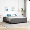 vidaXL Cadre de lit avec matelas Gris clair 180 x 200 cm tissu