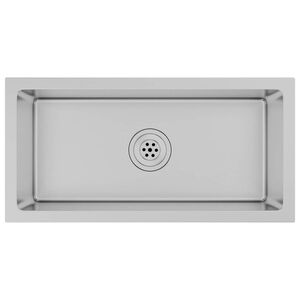 vidaXL &Eacute;vier de cuisine fait main Acier inoxydable