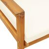 vidaXL Fauteuil de jardin lot de 2 avec coussin bois massif d'acacia