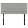 vidaXL T&ecirc;te de lit gris clair 100x5x78/88 cm tissu