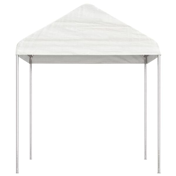 vidaXL Belv&eacute;d&egrave;re avec toit blanc 15,61x2,28x2,69 m poly&eacute;thyl&egrave;ne