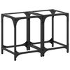 vidaXL Tables basses avec dessus en verre transparent 2 pcs acier