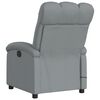 vidaXL Fauteuil de massage inclinable gris clair tissu
