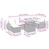 vidaXL Salon de jardin avec coussins 5 pcs beige r&eacute;sine tress&eacute;e acacia