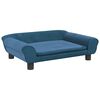 vidaXL Canap&eacute; pour enfants bleu 70x45x26 cm velours