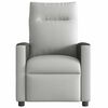 vidaXL Fauteuil de massage inclinable gris nuage tissu