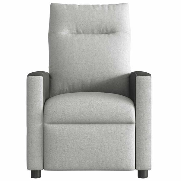 vidaXL Fauteuil de massage inclinable gris nuage tissu