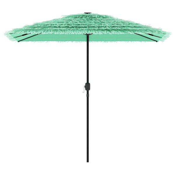 vidaXL Parasol de jardin avec m&acirc;t en acier vert 248x248x248 cm
