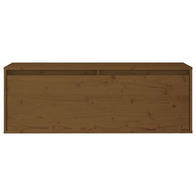 vidaXL Armoire murale Marron miel 100x30x35 cm Bois de pin massif