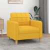 vidaXL Fauteuil Jaune clair 60 cm Tissu