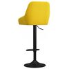 vidaXL Tabourets de bar lot de 2 jaune moutarde velours