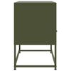 vidaXL Meuble TV vert olive 68x39x60,5 cm acier