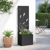 vidaXL &Eacute;cran de confidentialit&eacute; de jardin Fretwork Noir 50 x 140 cm