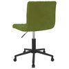 vidaXL Chaises pivotantes &agrave; manger lot de 6 vert clair velours