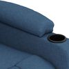 vidaXL Fauteuil de massage Bleu Tissu
