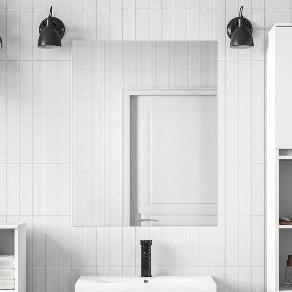 vidaXL Film Miroir Auto-adh&eacute;sif 60 x 200 cm 2 pcs Argent&eacute; PET