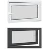 vidaXL Fen&ecirc;tre de sous-sol RISOR 100 x 60 cm PVC et verre Anthracite