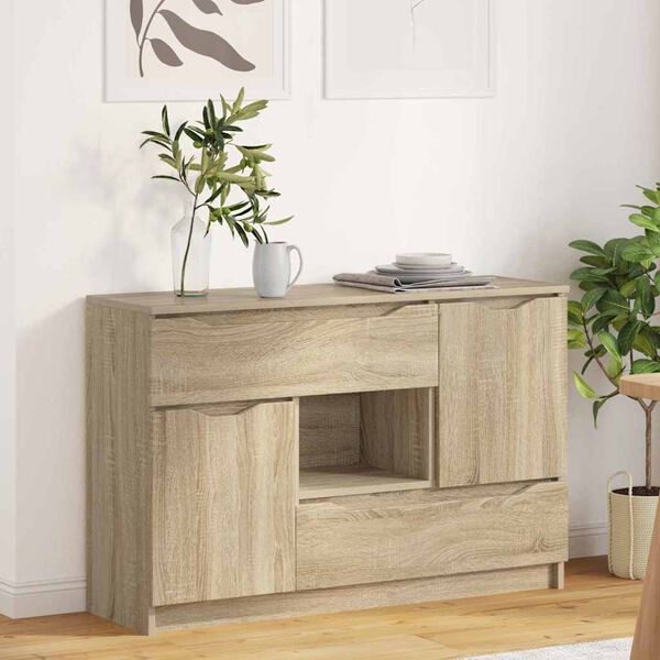 vidaXL Buffet Ch&ecirc;ne Sonoma 100 x 30 x 65,6 Bois d'ing&eacute;nierie