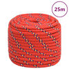 vidaXL Corde de bateau Rouge 16 mm 25 m Polypropyl&egrave;ne