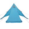 vidaXL Tente de camping tipi 5 personnes bleu imperméable