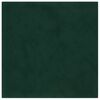 vidaXL T&ecirc;te de lit murale 12 pcs Vert fonc&eacute; 30 x 30 cm Velours