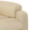 vidaXL Fauteuil de massage inclinable cr&egrave;me tissu