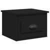 vidaXL Tables de chevet murales 2 pcs noir 41,5x36x28 cm