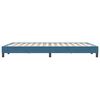 vidaXL Cadre de lit sans matelas bleu foncé 160x220 cm velours