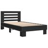 vidaXL Cadre de lit sans matelas noir 90x190 cm