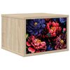 vidaXL Cabinet de chevet mural KIEL Ch&ecirc;ne Sonoma 36 x 33 x 25 cm
